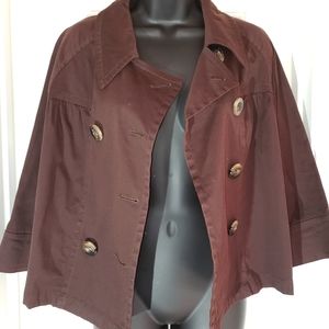 Brown color cropped Jacket